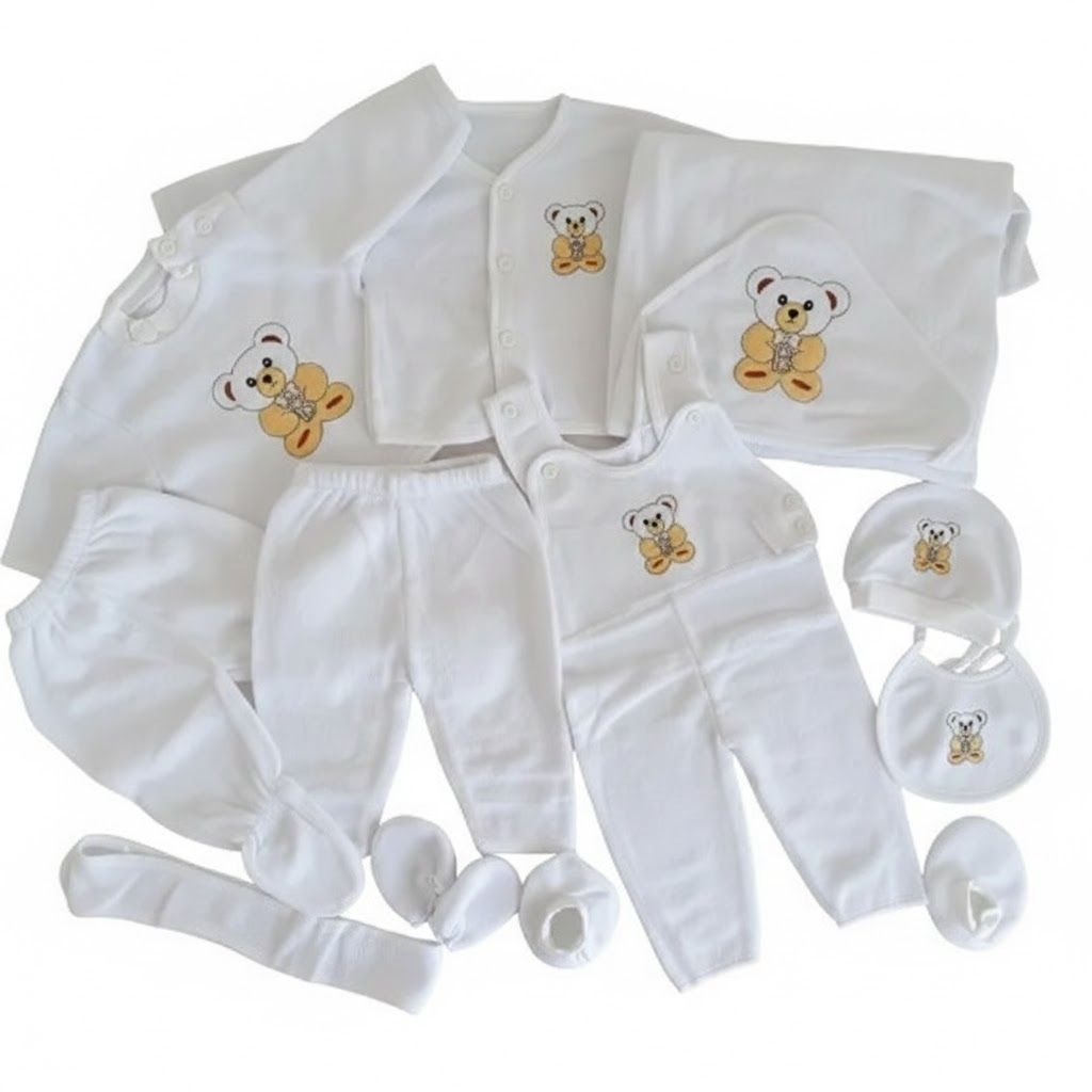 PLAIN COLORS 11Pcs Newborn Warm Fleece Receiving Set | Baby Clothing & Blanket Essentials for Infants (11 PCS)