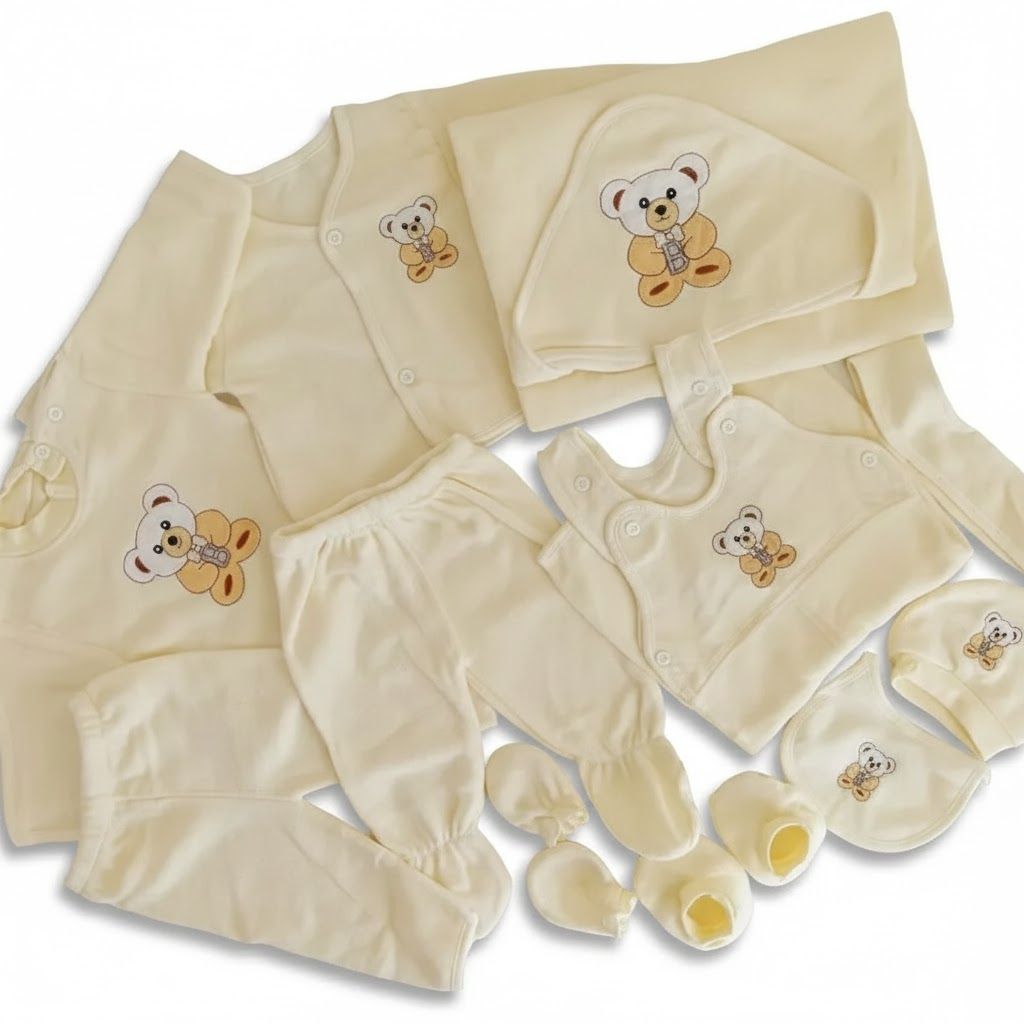 PLAIN COLORS 11Pcs Newborn Warm Fleece Receiving Set | Baby Clothing & Blanket Essentials for Infants (11 PCS)