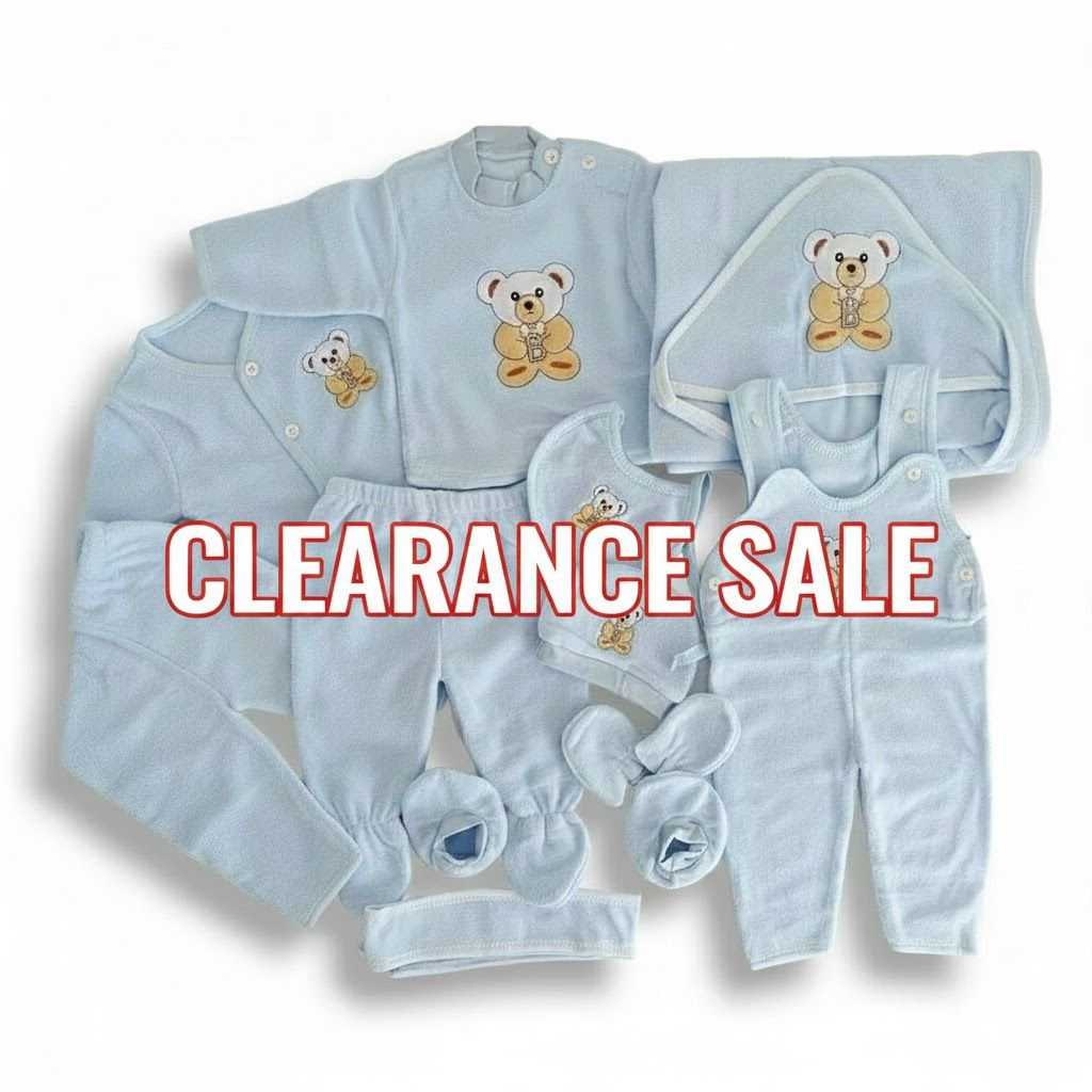 PLAIN COLORS 11Pcs Newborn Warm Fleece Receiving Set | Baby Clothing & Blanket Essentials for Infants (11 PCS)