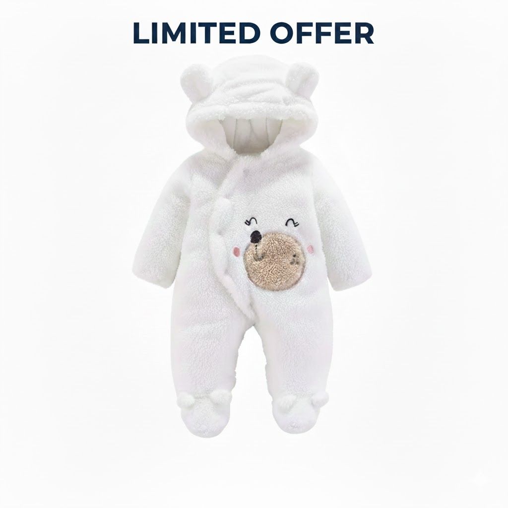 Fashion Newborn Warm Baby Romper (Heavy) | Unisex Winter Jumpsuit | Cozy Infant Outfit