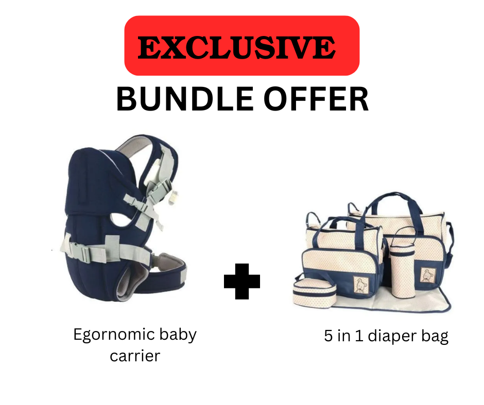 Ultimate Parent Bundle! Ergonomic Baby Carrier (Hip-Healthy) & Versatile 5-in-1 Diaper Bag System | MAX Comfort & Hands-Free