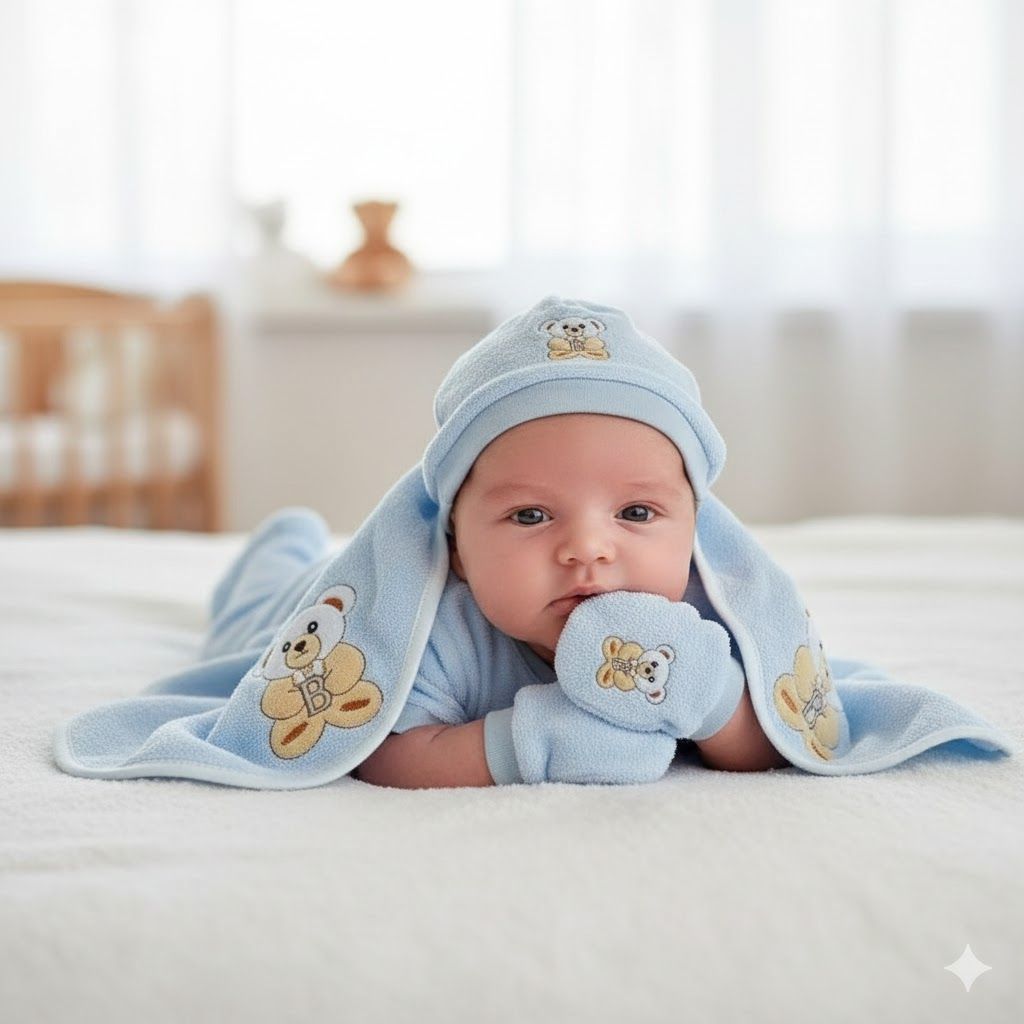 11Pcs Newborn Warm Fleece Receiving Set | Baby Clothing & Blanket Essentials for Infants | Soft, Cozy & Durable Winter Baby Gift Set for Boys & Girls – Perfect Newborn Outfit