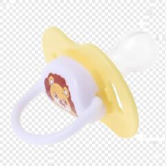 Newborn Baby Silicone Pacifier Soother - Orthodontic Soft-Touch Dummy with Cartoon Design - BPA Free Breast-like Nipple for Infant Sleep