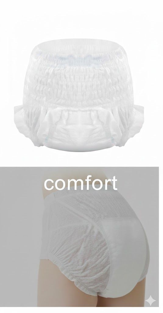 Moyo Comforts Maternity Pads - 6 Pcs Ultra-Absorbent Postpartum Sanitary Pants for After Delivery - Leak-Proof, Breathable & Heavy Flow Protection - (Plus 3 FREE Panty Liners)