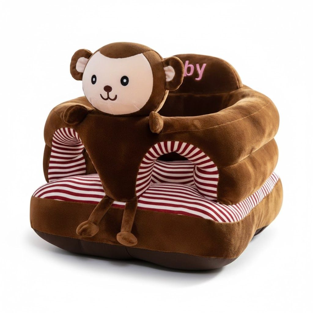 Deluxe Baby Sit-Me-Up Floor Seat – Soft Plush Infant Support Pillow for Sitting Training – Safe, Washable & Breathable Baby Cushion – (For 4-12 Months)