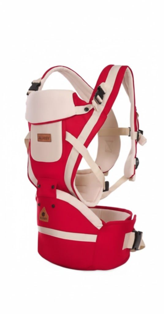 3D Ergonomic Baby Carrier with Hip Seat – 6-in-1 Positions | Breathable Cotton Mesh | Lumbar Support & Hands-Free Comfort | 0-36 Months