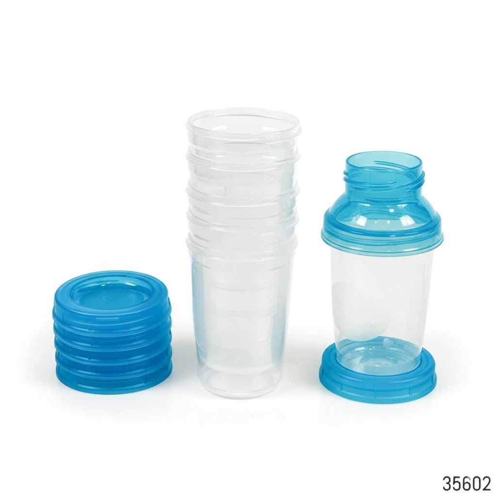 Momeasy 6-Pack Breast Milk Storage Cups (270ml/9oz) - BPA-Free, Leak-Proof & Reusable - Store, Warm & Sterilize