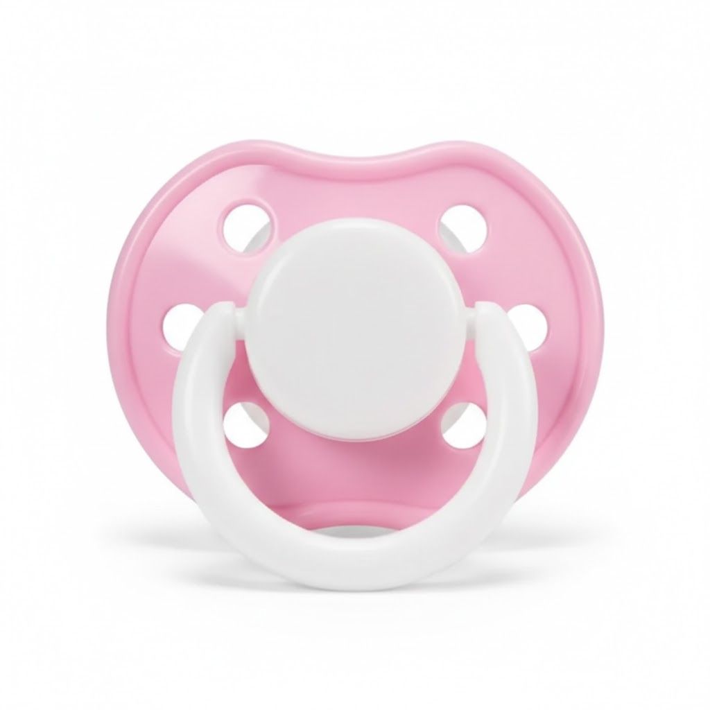 Momeasy Ergonomic Baby Silicone Pacifier with Protective Cap - 3-in-1 Soother, Teether & Teething Pacifier - Soft & Anti-Irritation