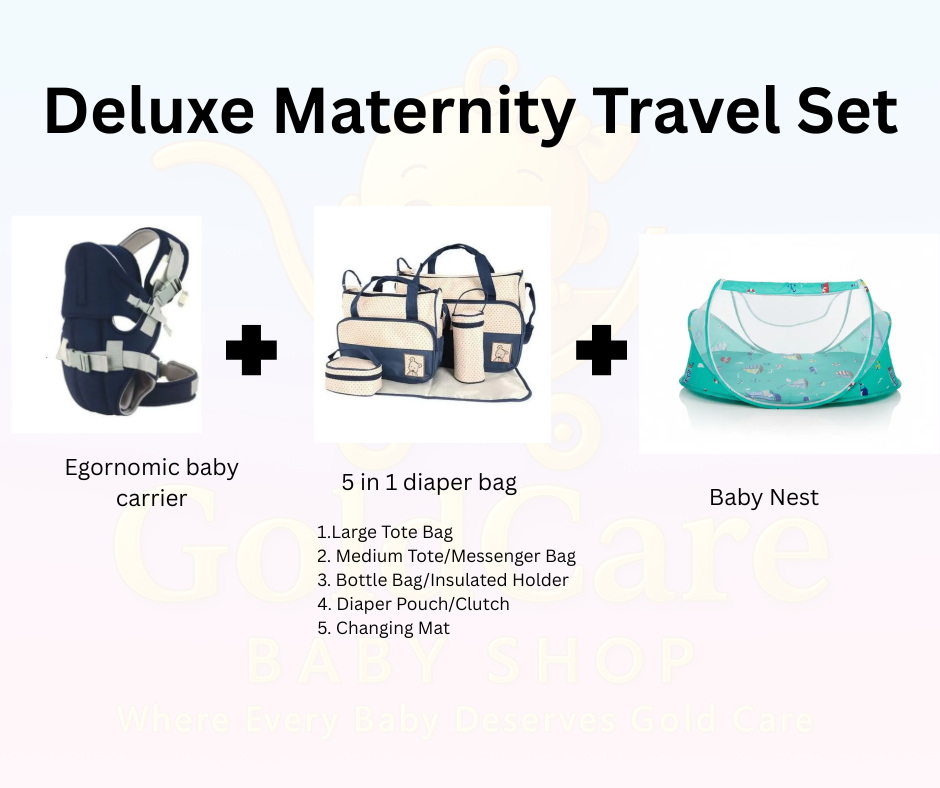 BUNDLE  OFFER 7-in-1 Complete Newborn Travel Suite: Carrier + Diaper Bag + Sleep Nest