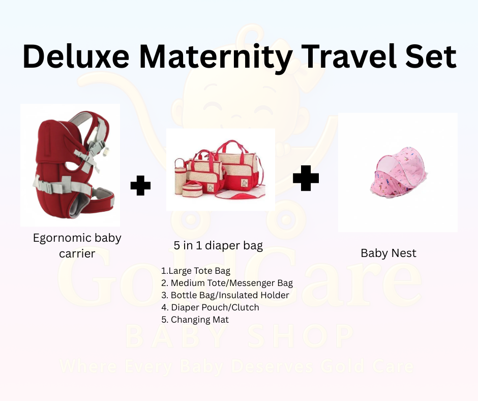BUNDLE  OFFER 7-in-1 Complete Newborn Travel Suite: Carrier + Diaper Bag + Sleep Nest
