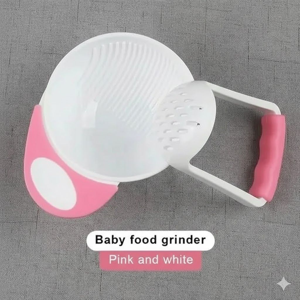 Baby Food Masher & Grinding Bowl Set – Manual Fruit & Vegetable Weaning Tool – BPA-Free Portable Food Maker
