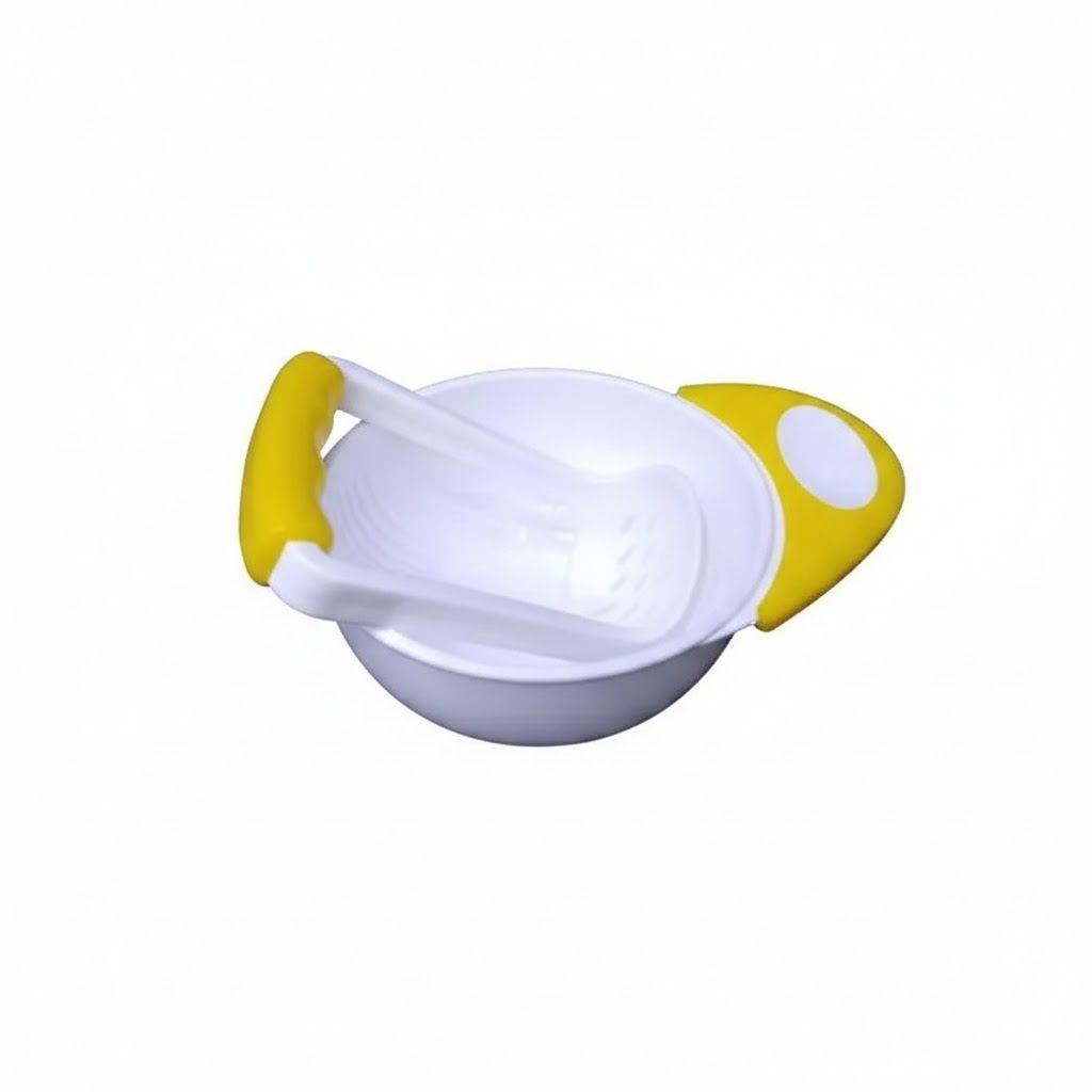 Baby Food Masher & Grinding Bowl Set – Manual Fruit & Vegetable Weaning Tool – BPA-Free Portable Food Maker