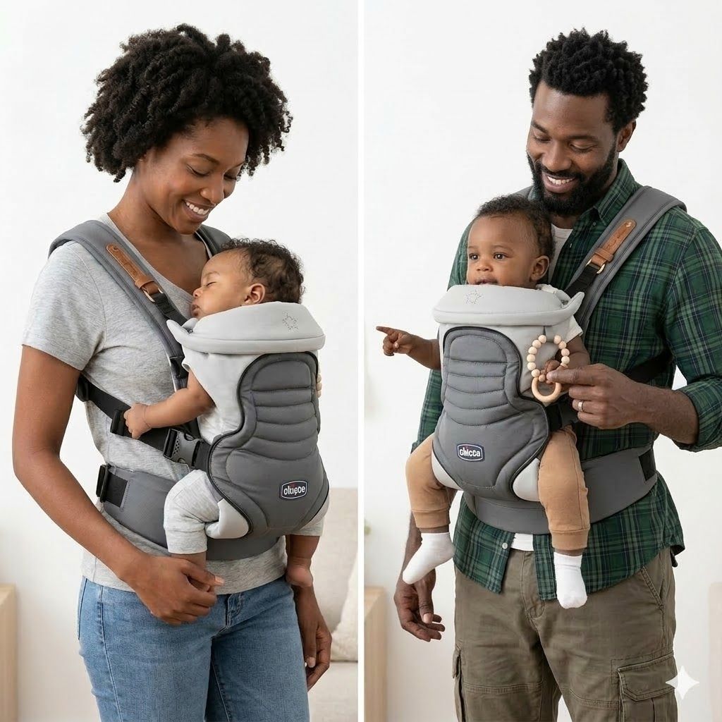 Chicco Ultra Soft Ergonomic Baby Carrier - Multi-Position, Hip-Healthy & Breathable