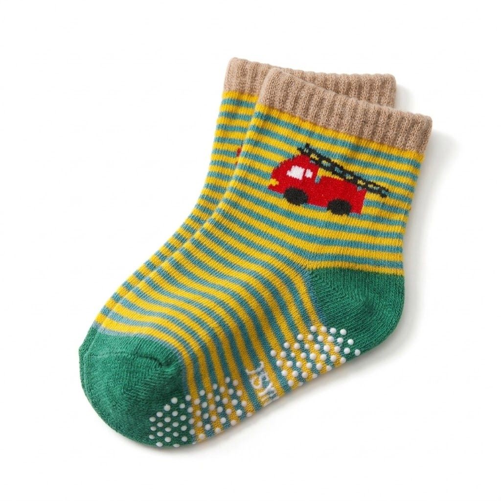 Premium Newborn Baby Cotton Socks - Unisex, Warm & Soft Breathable Assorted Prints