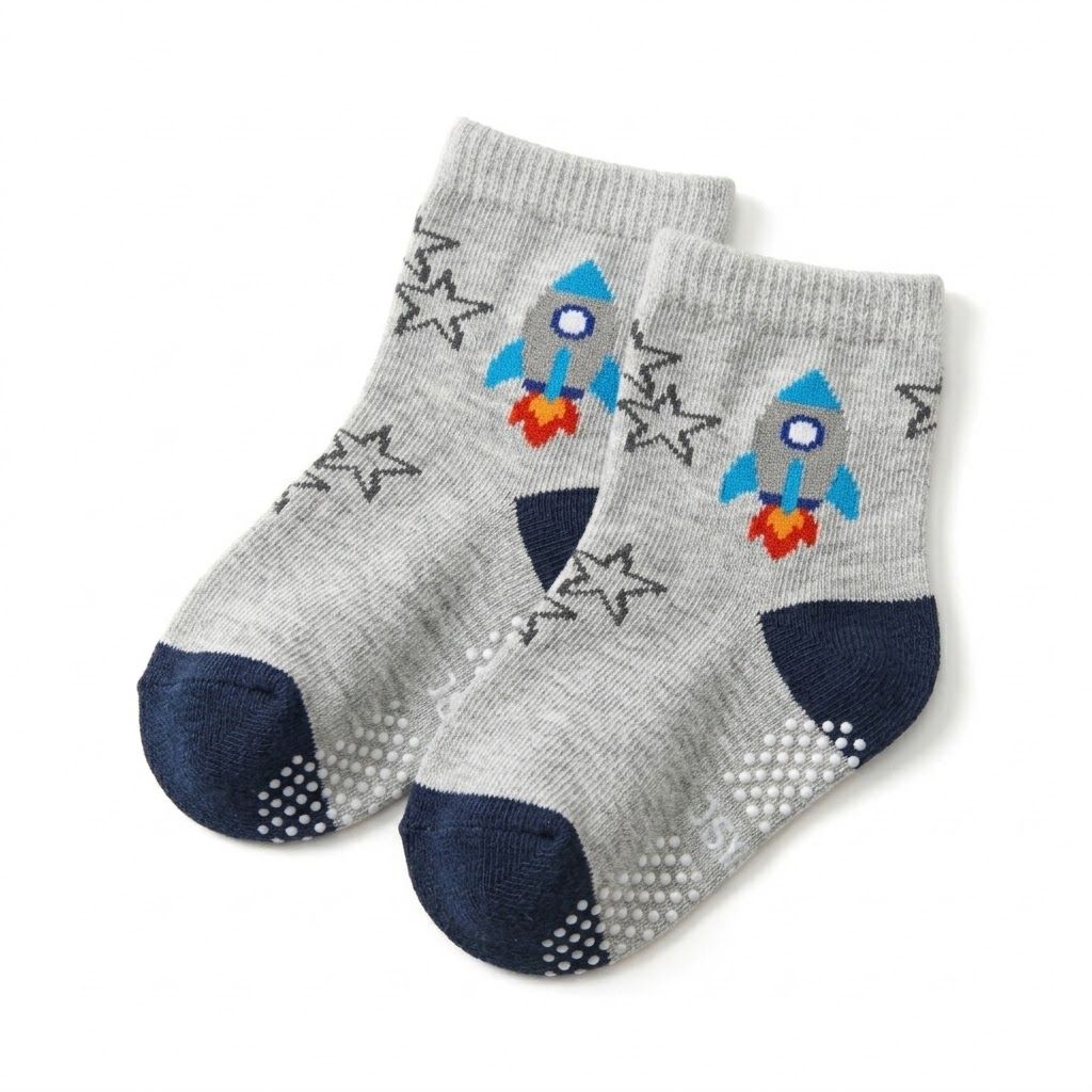 Premium Newborn Baby Cotton Socks - Unisex, Warm & Soft Breathable Assorted Prints
