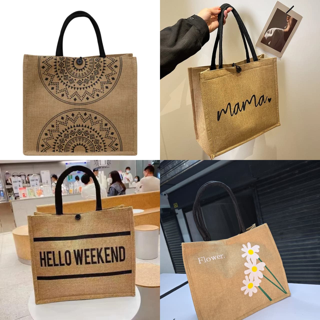 Jute/Canvas Tote Bag – Carry Your Essentials in Style!

Go eco-friendly without compromising on style! This trendy tote bag, made from durable canvas material, is perfect for shopping, school, or casu