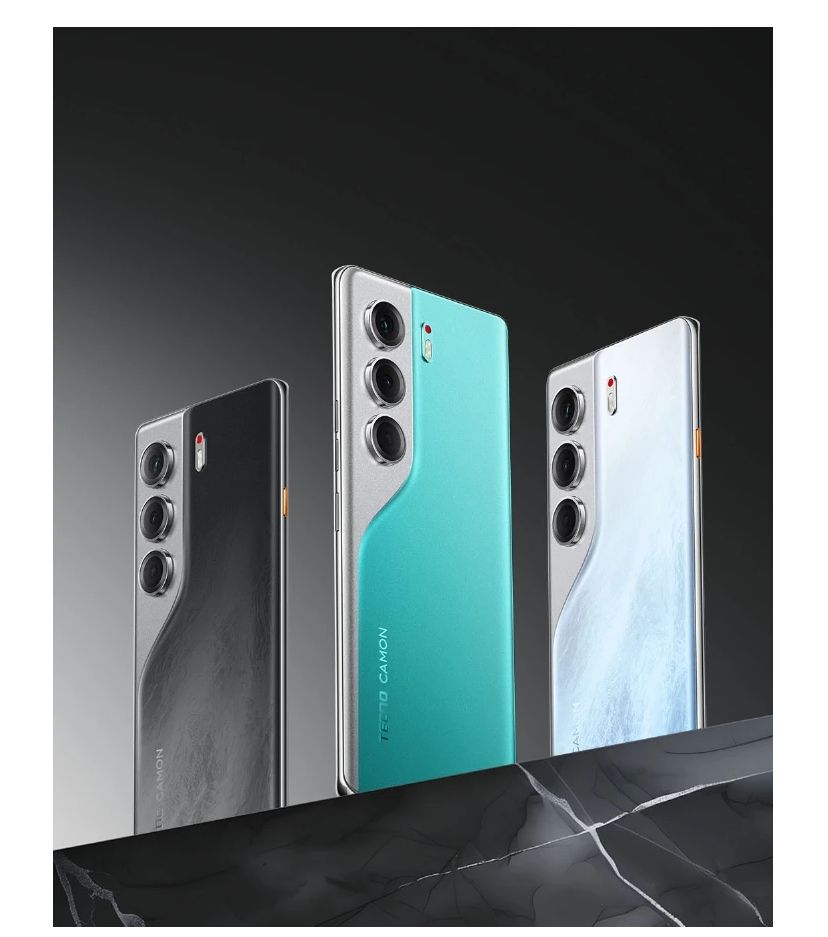 [New Arrival] TECNO Camon 40 128GB+8GB RAM 6.78' 120Hz AMOLED Display Panda King Glass Protection 50MP+50MP Camera MTK IP66 Dust/Water Resistant 5200mAh Battery Smartphones