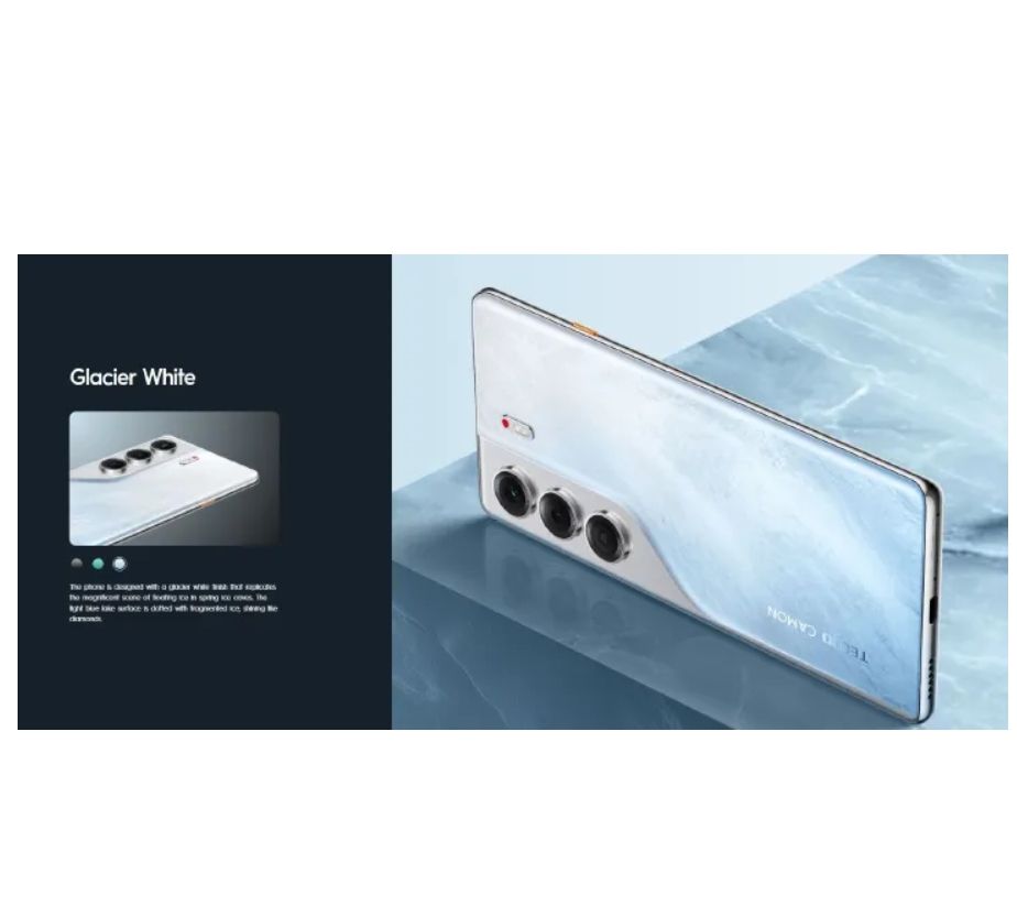 [New Arrival] TECNO Camon 40 128GB+8GB RAM 6.78' 120Hz AMOLED Display Panda King Glass Protection 50MP+50MP Camera MTK IP66 Dust/Water Resistant 5200mAh Battery Smartphones