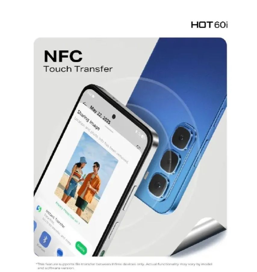 [Special Offer] Infinix Hot 60i 16*GB RAM + 256GB 6.7" 120Hz 4G Slim Phone Dual SIM 5160mAh 45W Fast Charging 50MP Camera IP64 Fingerprint Lock Gyroscope MTK G81 Ultimate One-Tap AI Smart Phones