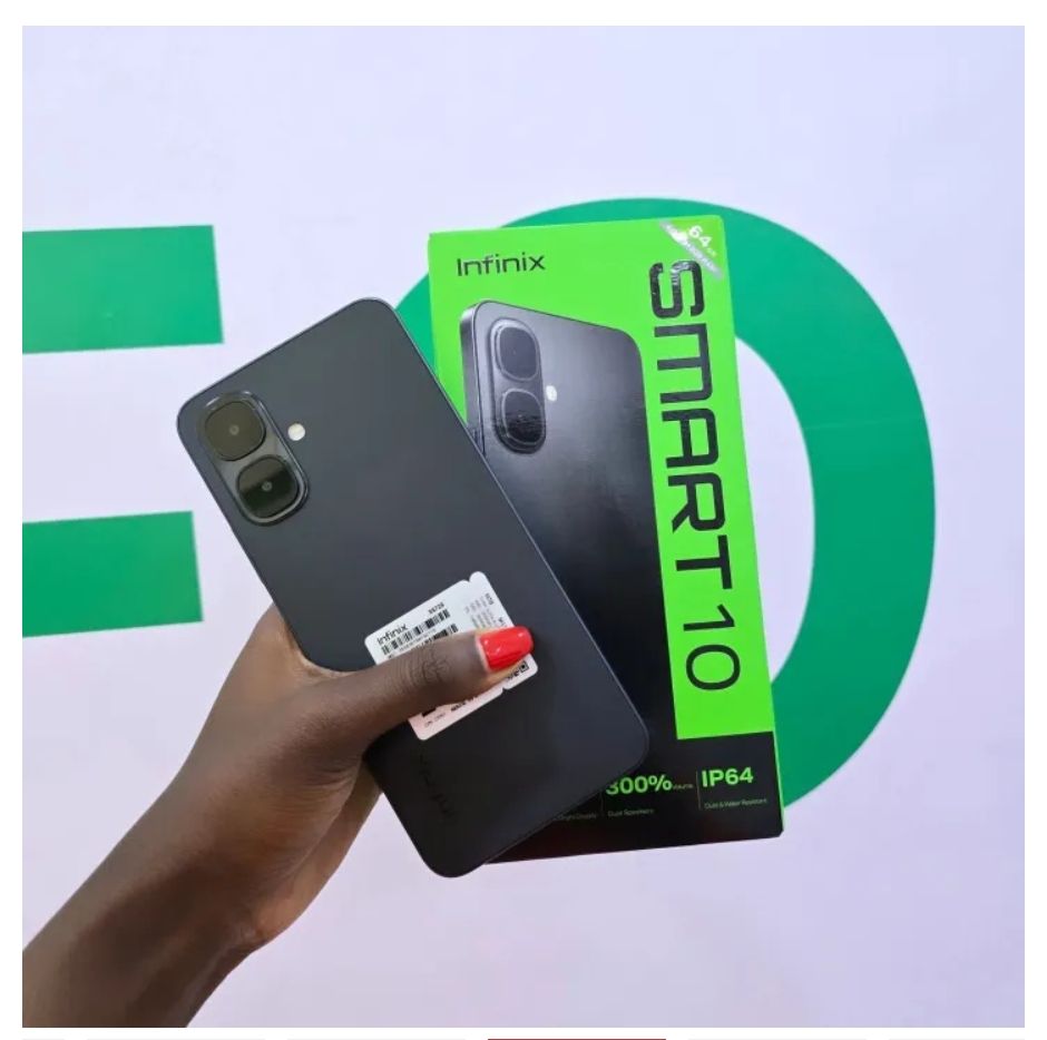 [Black Friday Offer] Infinix SMART 10 64GB + 8(4+4)GB 6.67" Display Brand New Phone Dual SIM 4G Network 5000mAh Battery With Type-C Charging 8MP Dual Camera Fingerprint Lock Android 15 AI Smartphones