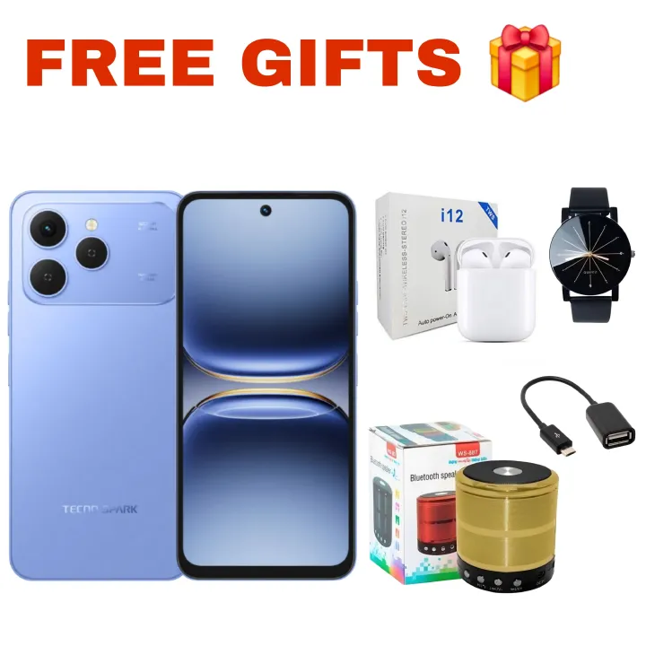 [Black Friday Offer] TECNO SPARK 40 256GB +16(8+8)GB 6.67" 120Hz Display Phone Dynamic Port 50MP Dual Speaker 5200mAh 45W Type-C Dual SIM 4G Side Fingerprint IP64 Smart AI Phones Smartphones
