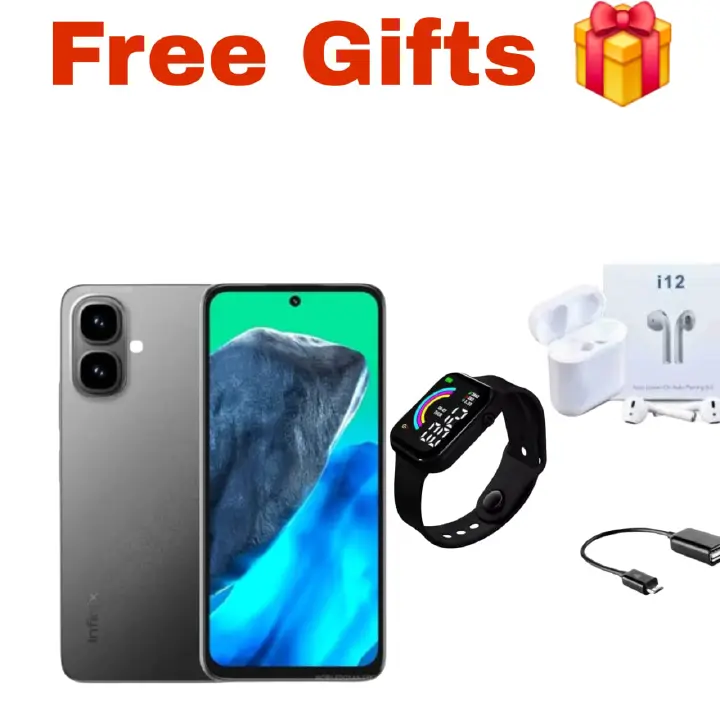 [Black Friday Offer] Infinix SMART 10 64GB + 8(4+4)GB 6.67" Display Brand New Phone Dual SIM 4G Network 5000mAh Battery With Type-C Charging 8MP Dual Camera Fingerprint Lock Android 15 AI Smartphones