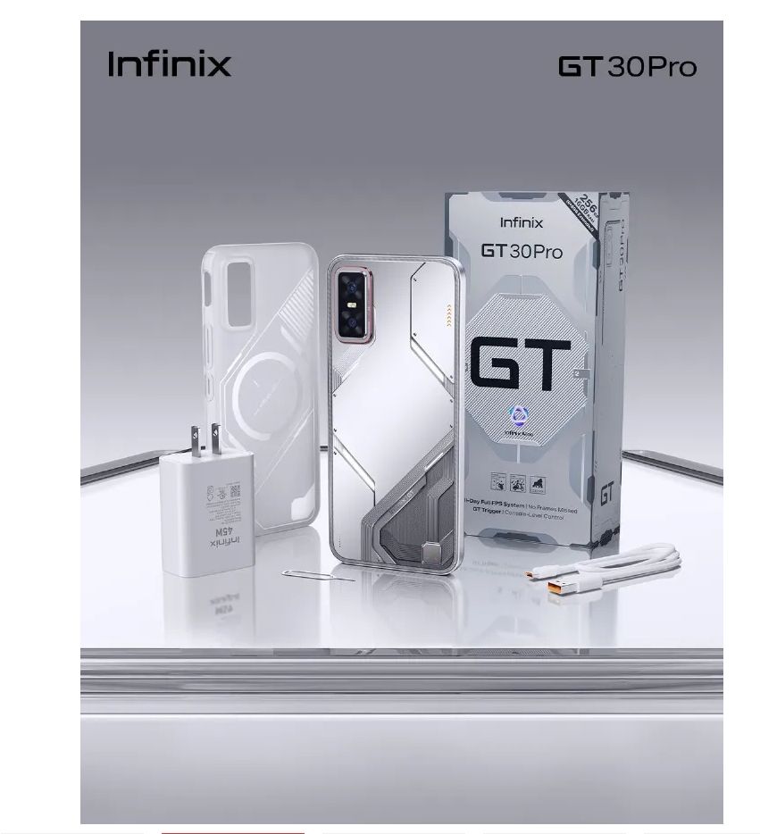 [Black Friday] Infinix GT 30 Pro 5G 256GB+12GB 6.78" 144Hz AMOLED Display 108MP Camera 5500mAh Battery 45W Super-Fast Charging 30W Wireless Dimensity 8350 Ultimate On-Screen Fingerprint AI Smartphone