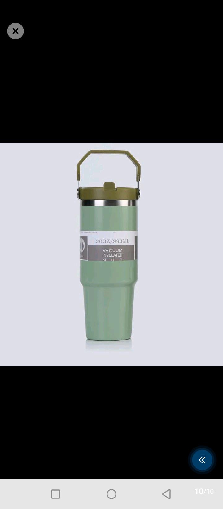 30oz original stanley Large Capacity Portable Car Cup Stainless Steel Thermos Cup with Straw & Handle Travel Sports Water Bottle Vacuum Flask Stanley Cup