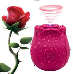 Rose Vibrator Sucking & Vibrating Nipples Clit Massager Regular Rose Sex Toy