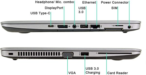 [Core i5+8gb+256gb+14''] Refurbished Hp Elitebook 840 G3 Laptop Intel Core i5 6th Gen 8GB 256GB SSD 14" Backlit Keyboard Notebook Laptop Computer Windows 11 Office