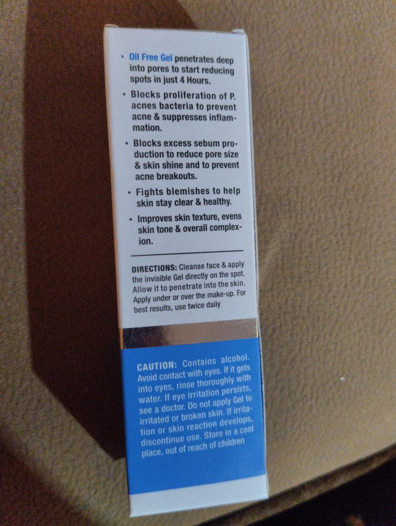 luron acne control spot fix gel.2%salicylic acid .Acne treatment.Visibly reduces spots in 4 hrs,fights blemishes and improves skin texture