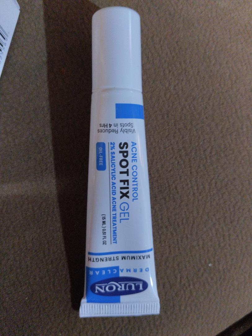 luron acne control spot fix gel.2%salicylic acid .Acne treatment.Visibly reduces spots in 4 hrs,fights blemishes and improves skin texture