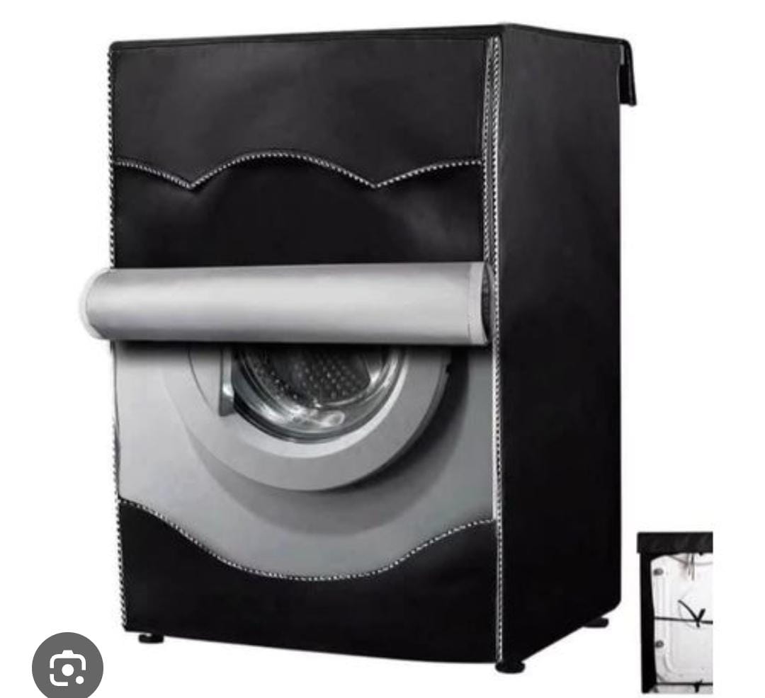 Front load washing machine cover organizer
