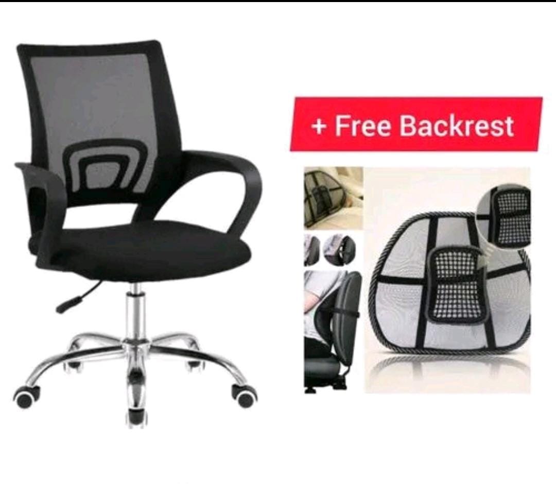 Ergonomic Office Chair, Home Desk Chairs with Wheels,Mesh Office Chair,Computer Chair,Swivel Chair,Mesh Gaming Chair for Adults + FREE BACKREST🥕
