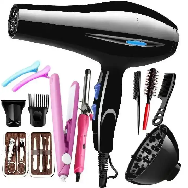 Hair Dryer Professional Powerful Hair Dryer Fast Heating Hot And Cold Adjustment Ionic Air Blow Dryer with Air Collecting