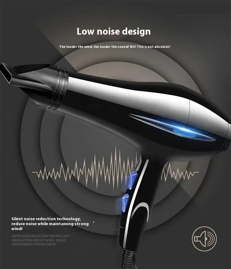 Hair Dryer Professional Powerful Hair Dryer Fast Heating Hot And Cold Adjustment Ionic Air Blow Dryer with Air Collecting