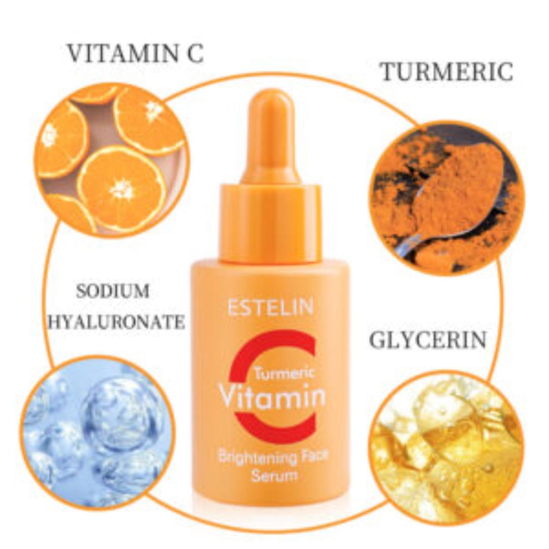 ESTELIN Vitamin C & Turmeric Brightening Face Serum (30ml)