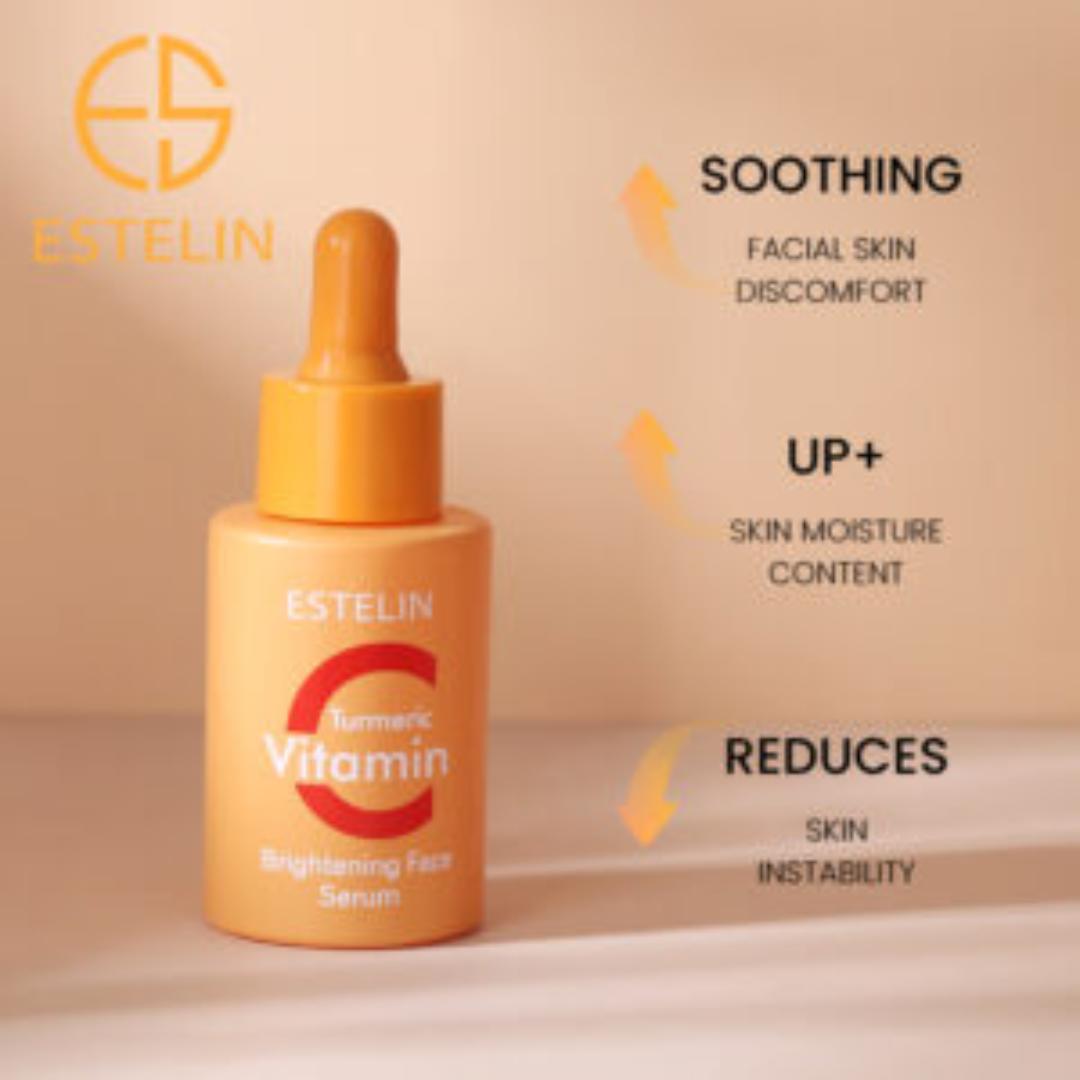ESTELIN Vitamin C & Turmeric Brightening Face Serum (30ml)