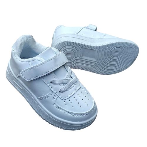 Air 1, plain white sneakers.Cute Spring Autumn Boys Girl's Kids White style Casual Shoes Non-slip Sneakers Sports Shoes PVC Unisex Print Rubber Mesh.