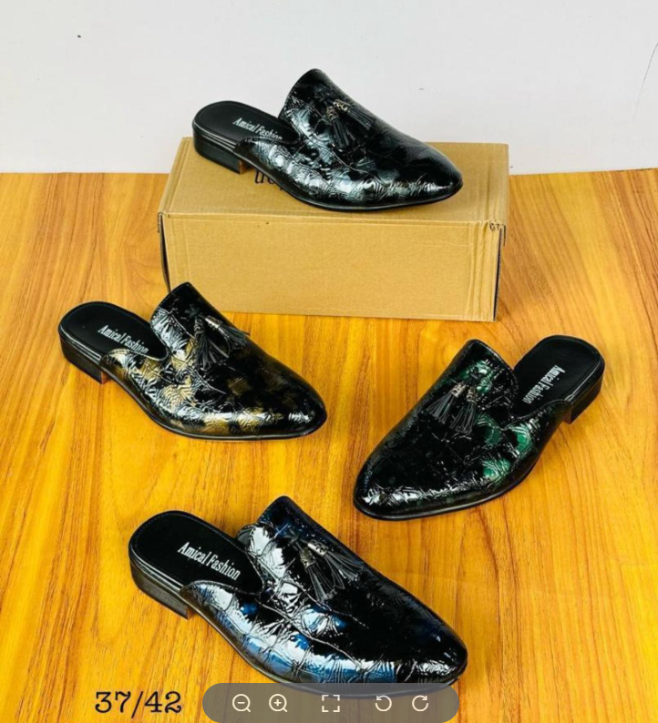 CLEARANCE SALE , pure leather mules business Dress Shoes Official Shoes Men pure Leather Shoes Breathable Dress Shoes Pointed Toe Formal Shoes Hot Fashion Wedding pure Leather Man Pointed