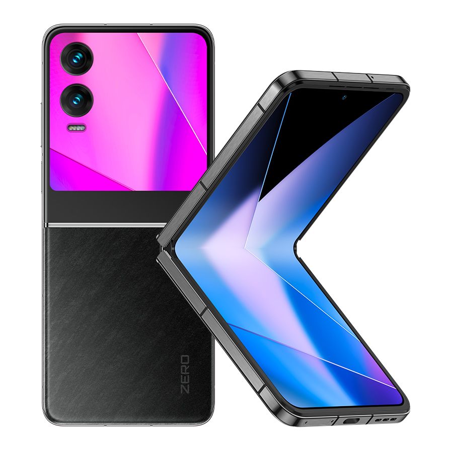 Refurbished Phone Infinix ZERO Flip 5G (X6962) 8GB RAM + 512GB ROM Rock Black 6.90 inch Display Dual SIM 50M Front Camera 50M Back Camera 4720mAh Battery 3 Months Warranty_12028770