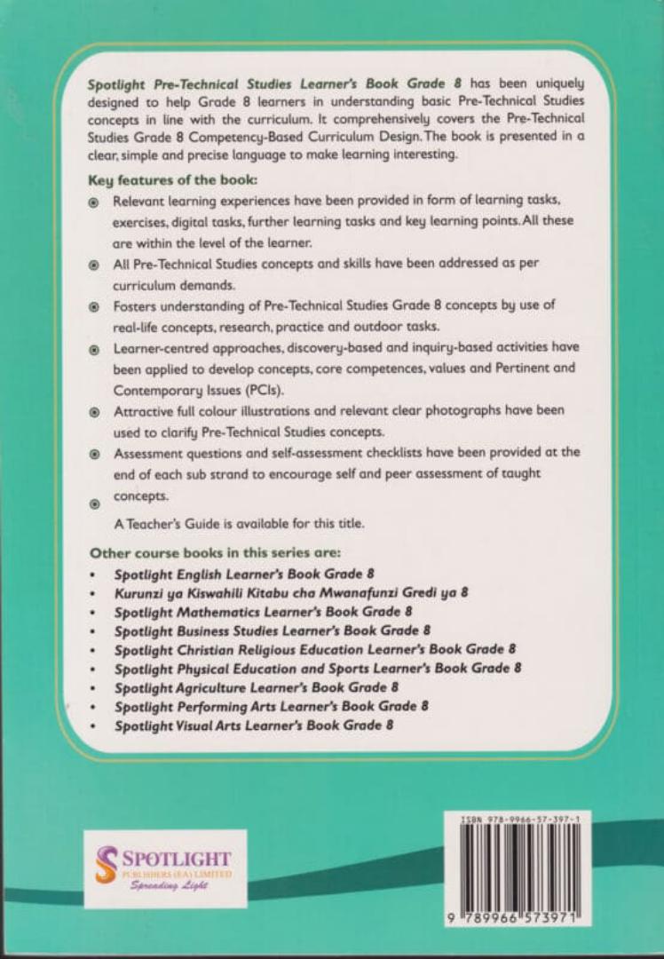 Pre-Technical Studies Learner's Book 8