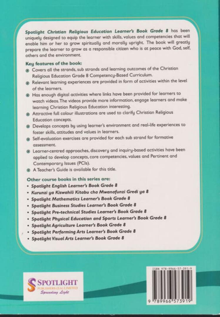 Spotlight Christian Religious Education Learner's Book Grade 8