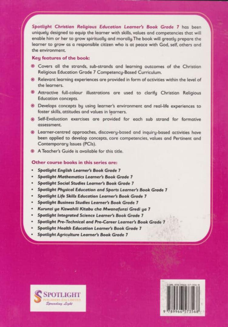 Spotlight Christian Religious Education Learner's Book Grade 7