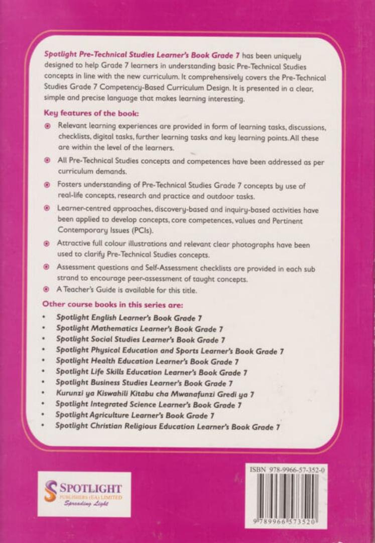 Spotlight Pre-Technical Studies Learner's Book Grade 7