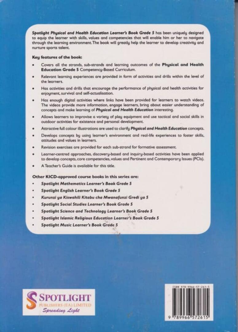 Spotlight Physical & Health Education Learner's Book Grade 5