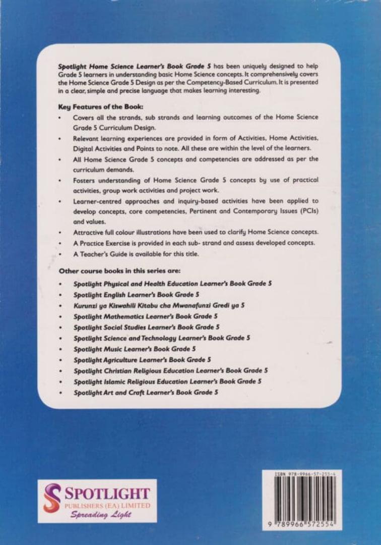 Spotlight Home Science Learner's Book Grade 5
