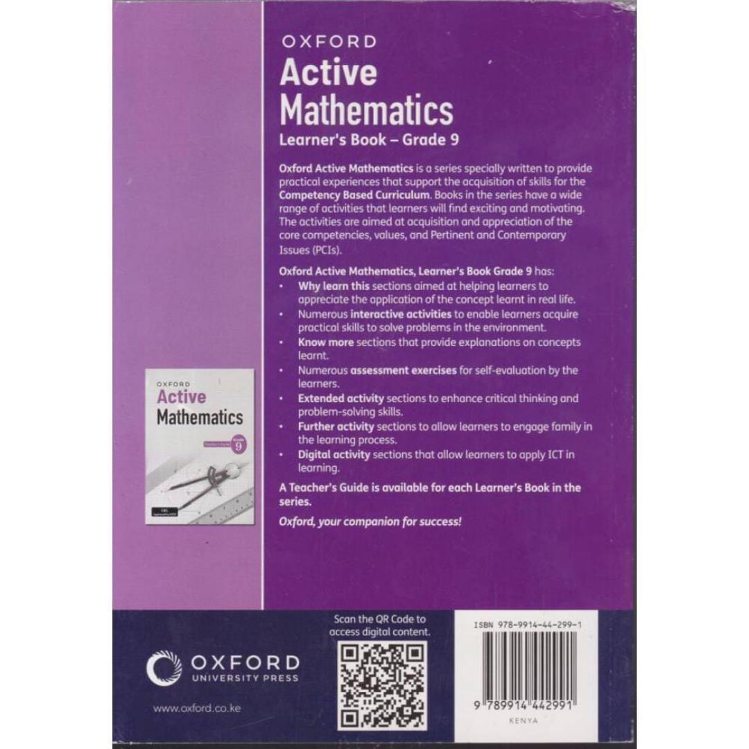 Active Mathematics Learner's Book Grade 9 Rationalized