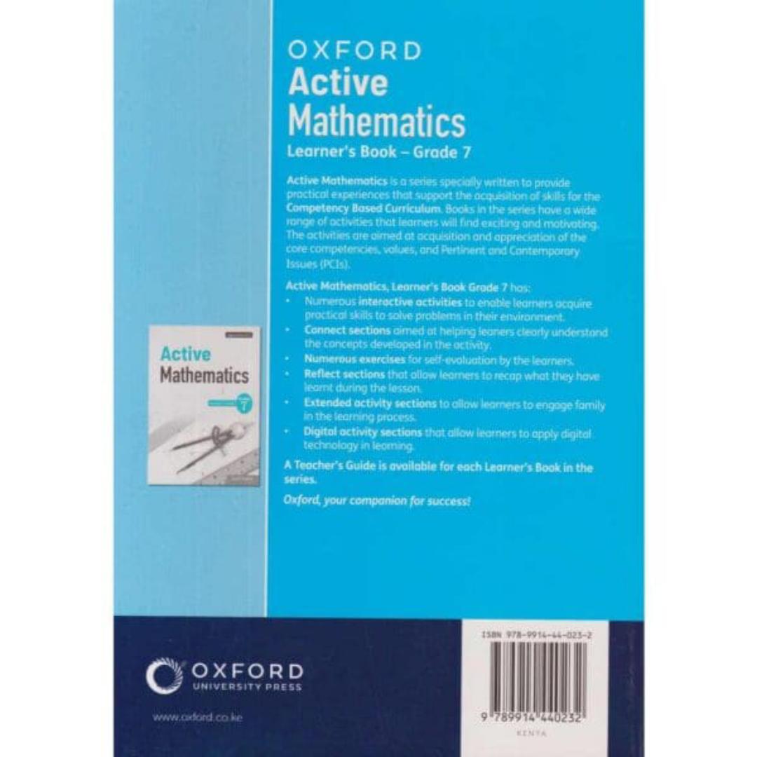 Oxford Active Mathematics Learner's Book Grade 7 Rationalized