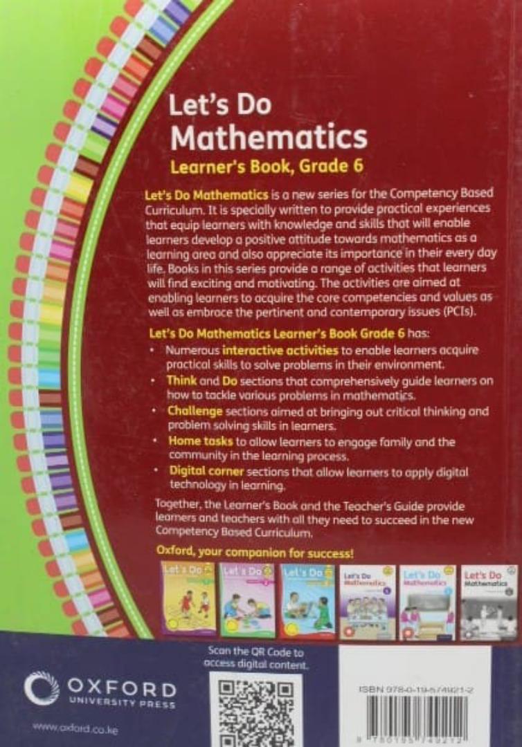 Oxford Let's Do Mathematics Learner's Book Grade 6